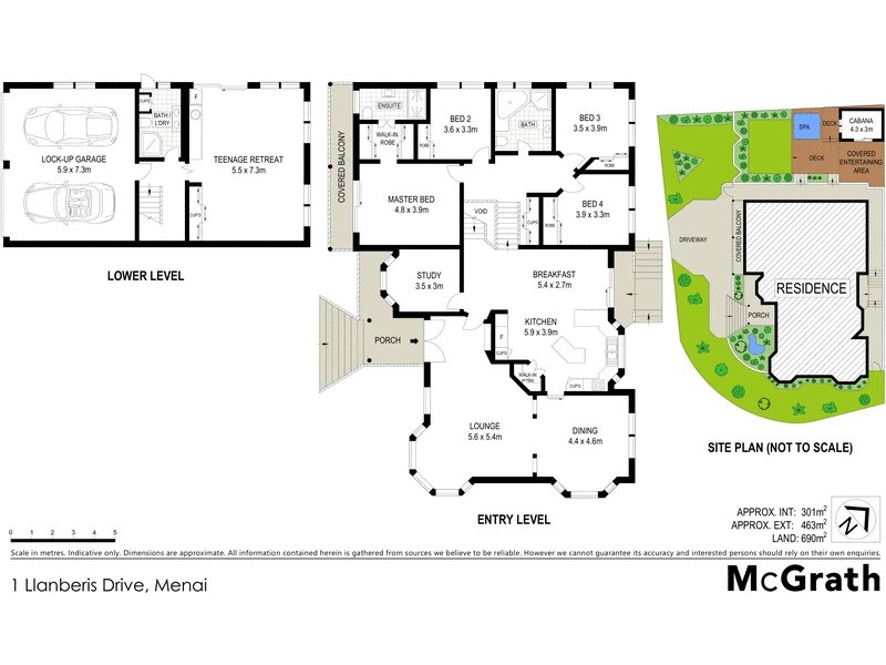 1 Llanberis Drive, Menai NSW 2234 Floorplan