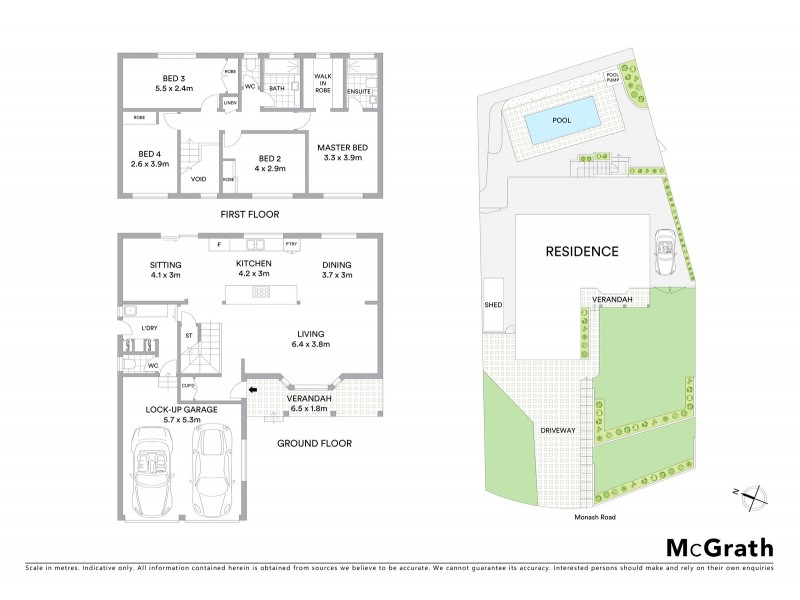 1 Monash Road, Menai NSW 2234 Floorplan