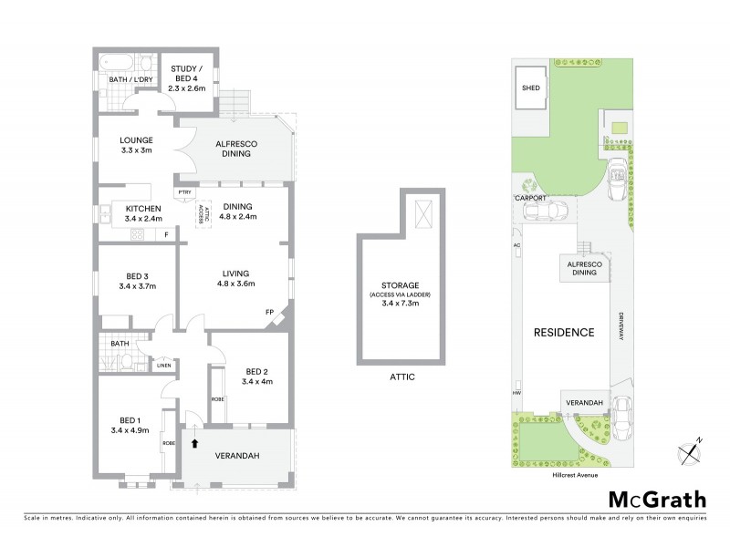 121 Hillcrest Avenue, Hurstville Grove NSW 2220 Floorplan