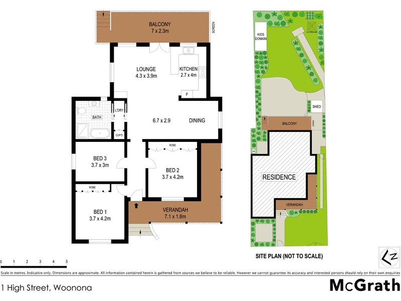 1 High Street, Woonona NSW 2517 Floorplan