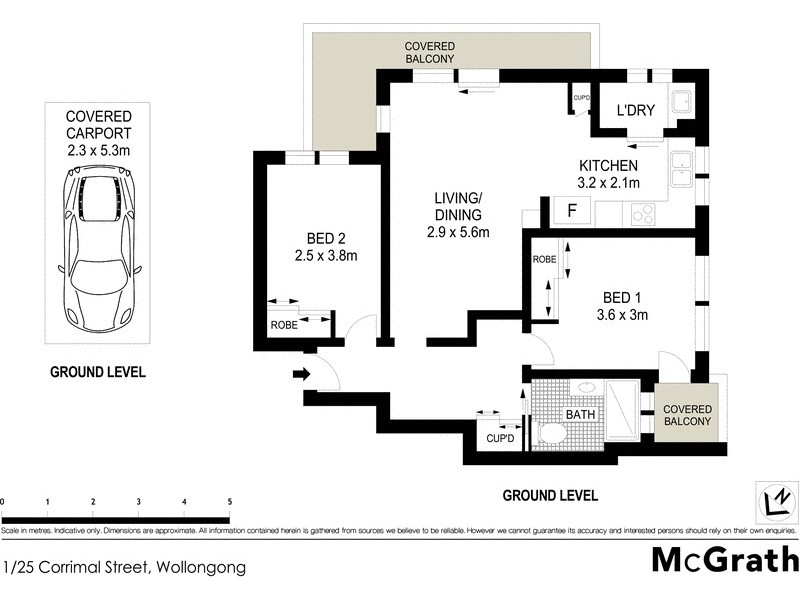 1/25 Corrimal Street, Wollongong NSW 2500 Floorplan