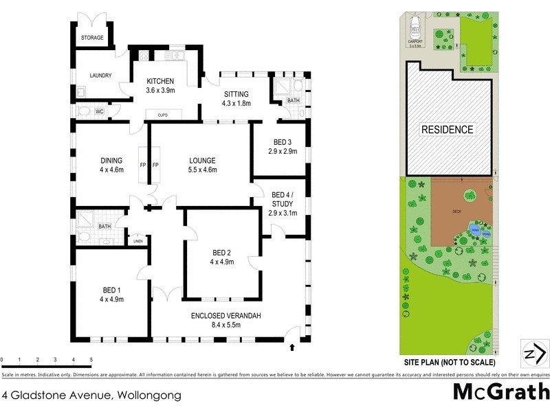 4 Gladstone Avenue, Wollongong NSW 2500 Floorplan