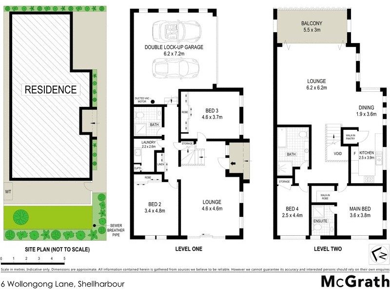 6 Wollongong Lane, Shellharbour NSW 2529 Floorplan