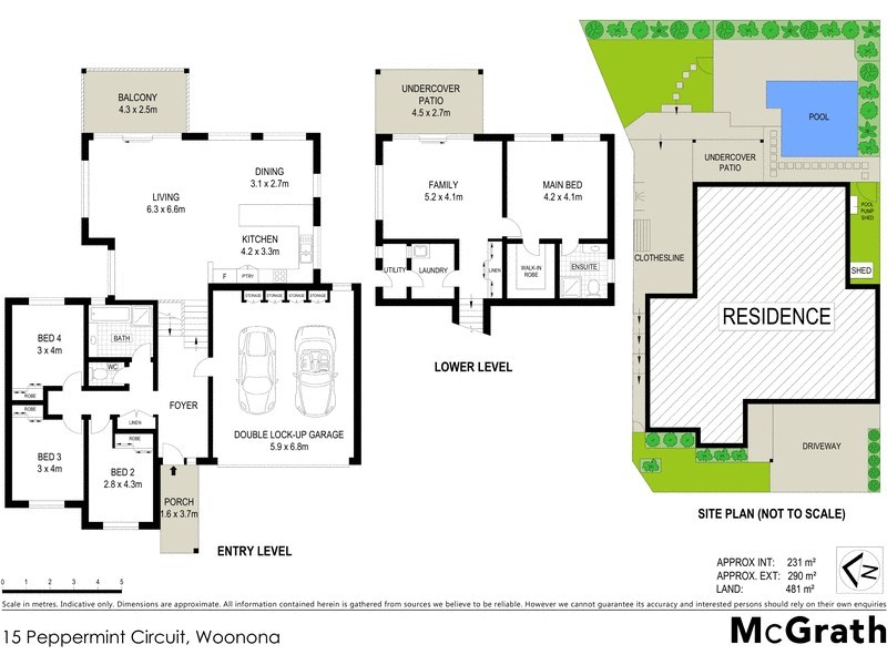 15 Peppermint Circuit, Woonona NSW 2517 Floorplan