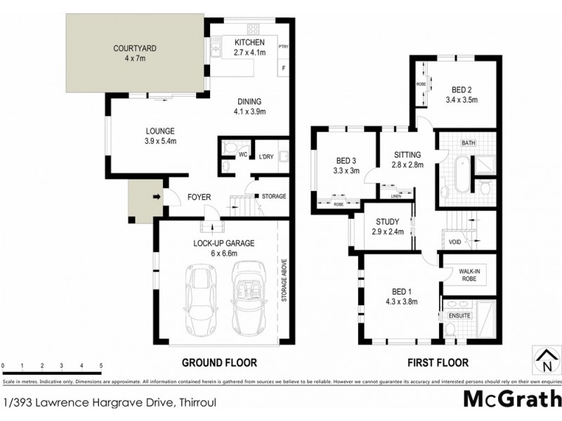 1/393 Lawrence Hargrave Drive, Thirroul NSW 2515 Floorplan