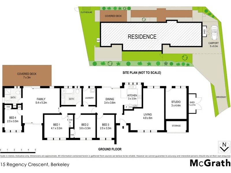 15 Regency Crescent, Berkeley NSW 2506 Floorplan