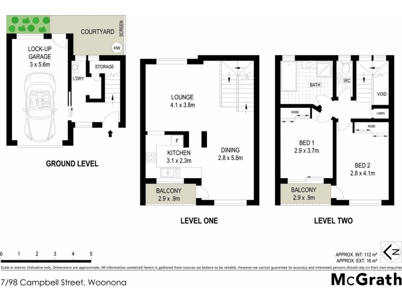7/98 Campbell Street, Woonona NSW 2517 Floorplan