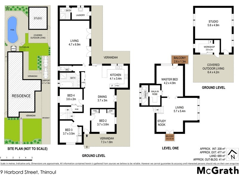 9 Harbord Street, Thirroul NSW 2515 Floorplan