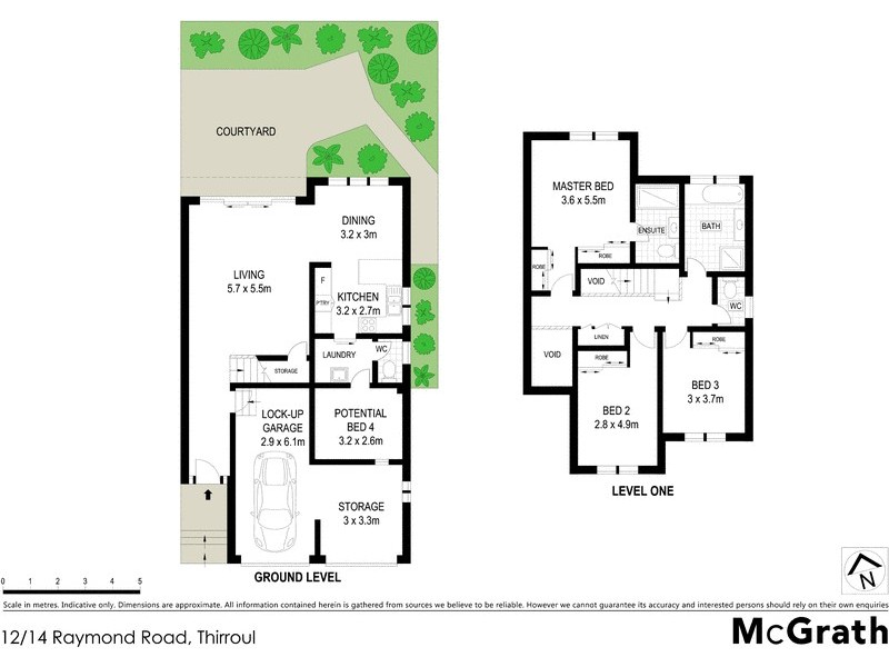 12/14 Raymond Road, Thirroul NSW 2515 Floorplan