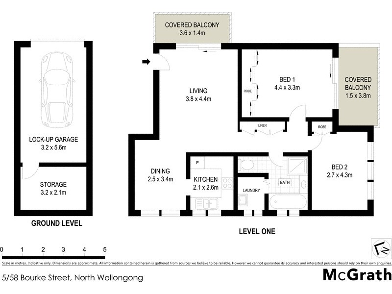 5/58 Bourke Street, North Wollongong NSW 2500 Floorplan