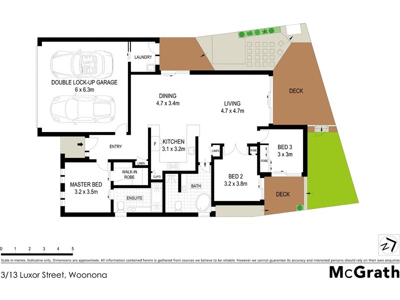 3/13 Luxor Street, Woonona NSW 2517 Floorplan