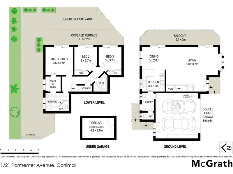 1/21 Parmenter Avenue, Corrimal NSW 2518 Floorplan