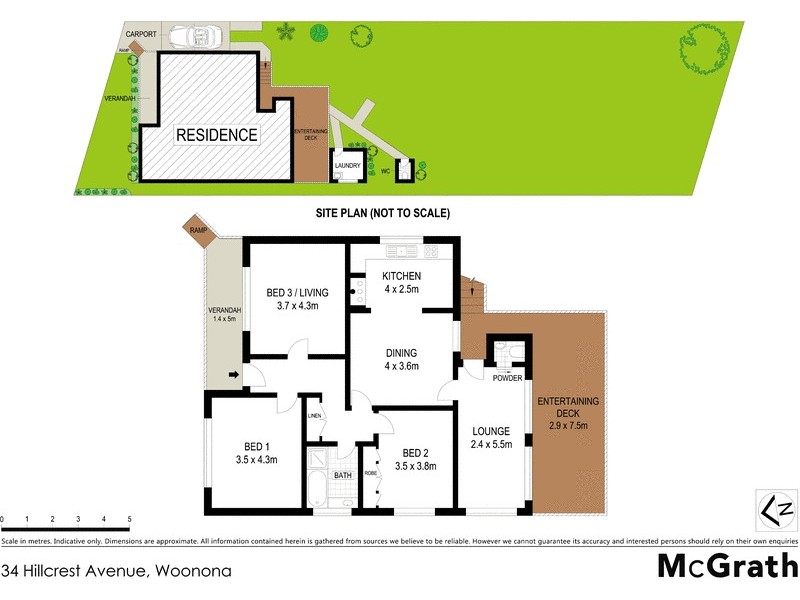 34 Hillcrest Avenue, Woonona NSW 2517 Floorplan