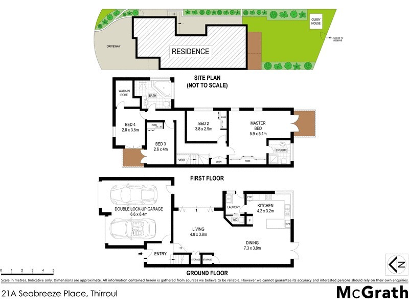 21A Seabreeze Place, Thirroul NSW 2515 Floorplan