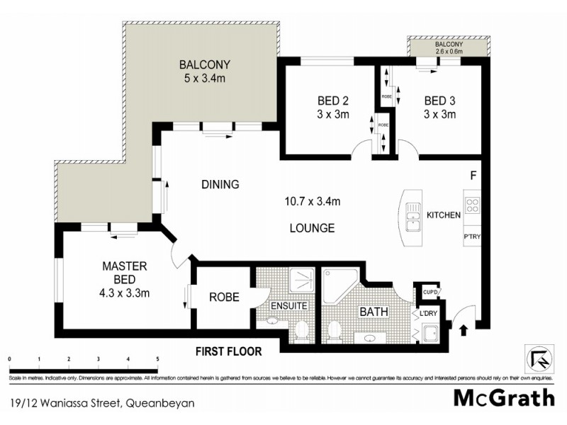 19/12 Waniassa Street, Queanbeyan NSW 2620 Floorplan