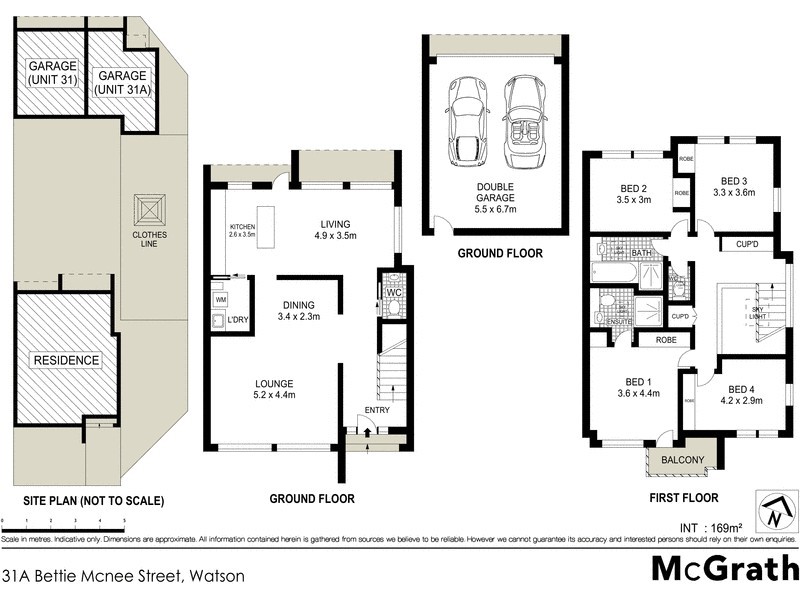 31A Bettie Mcnee Street, Watson ACT 2602 Floorplan