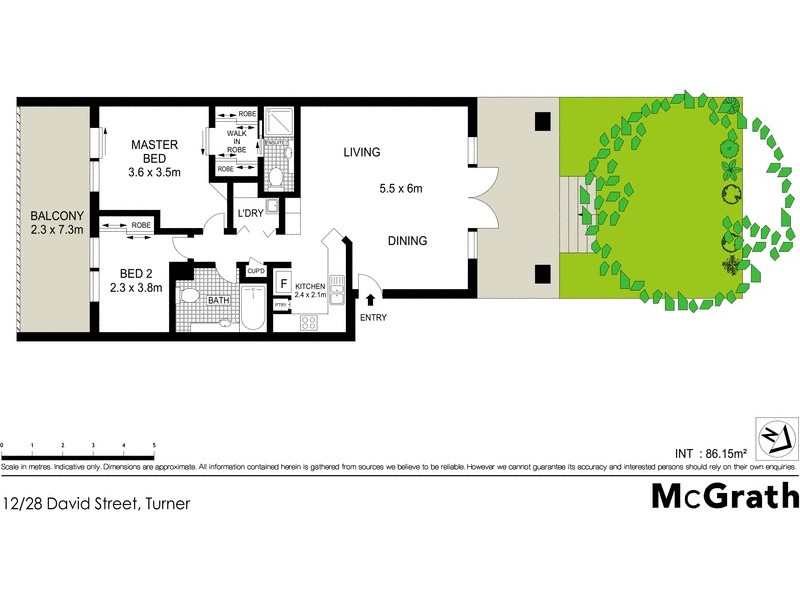 12/28 David Street, Turner ACT 2612 Floorplan