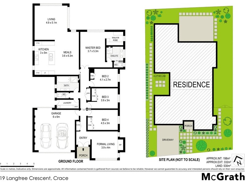 19 Langtree Crescent, Crace ACT 2911 Floorplan