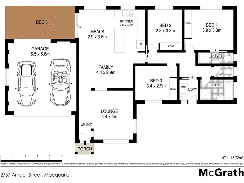 2/57 Arndell Street, Macquarie ACT 2614 Floorplan
