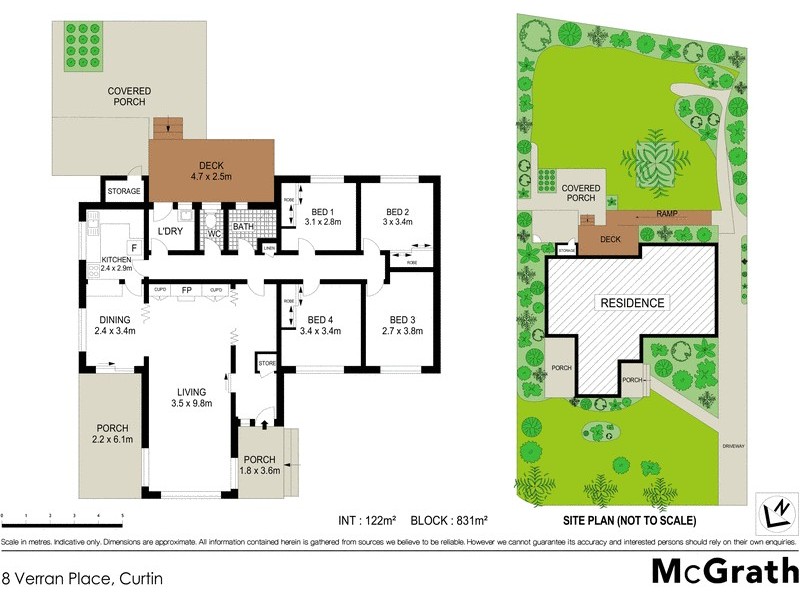 8 Verran Place, Curtin ACT 2605 Floorplan