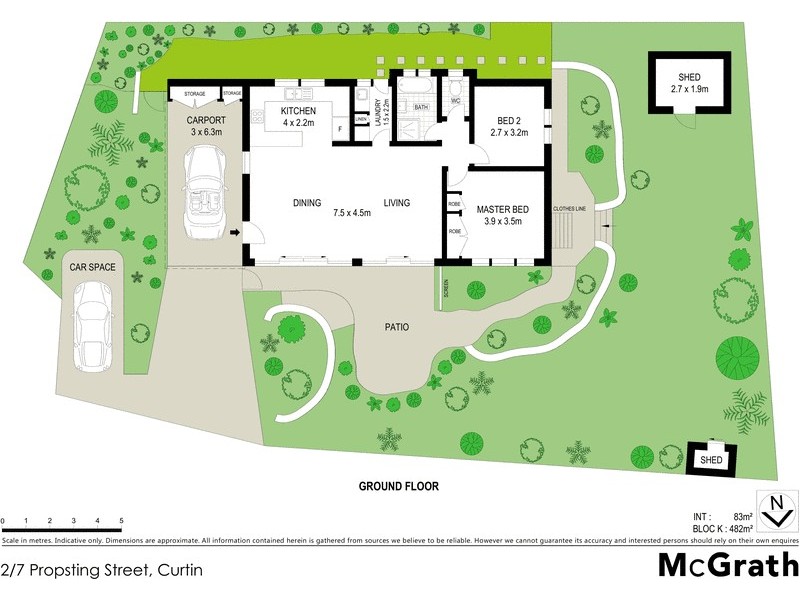 2/7 Propsting Street, Curtin ACT 2605 Floorplan