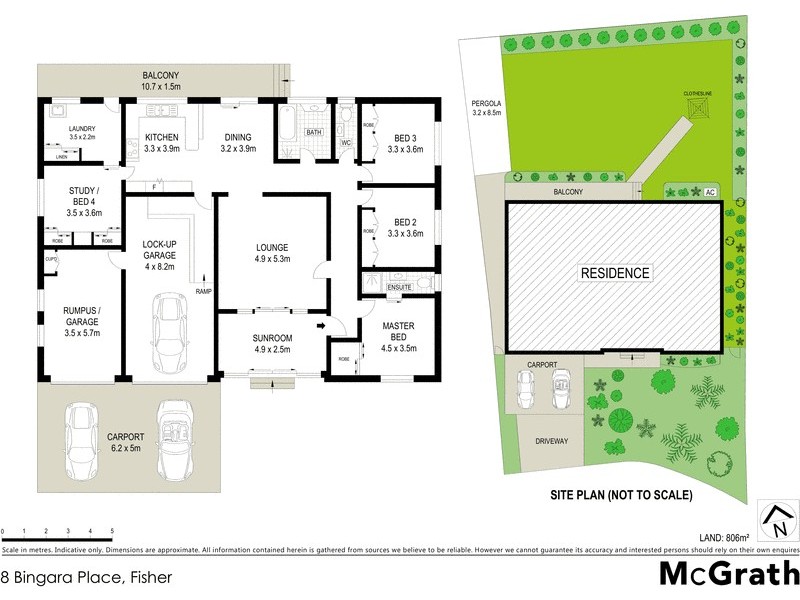 8 Bingara Place, Fisher ACT 2611 Floorplan