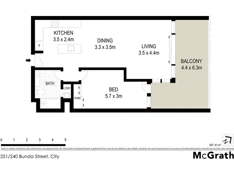 604/240 Bunda Street, City ACT 2601 Floorplan