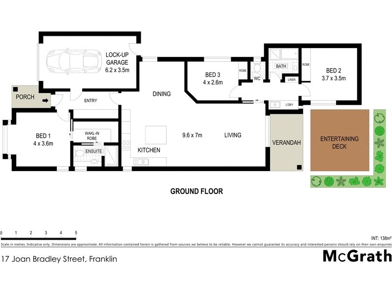 17 Joan Bradley Street, Franklin ACT 2913 Floorplan