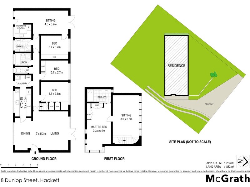 8 Dunlop Street, Hackett ACT 2602 Floorplan
