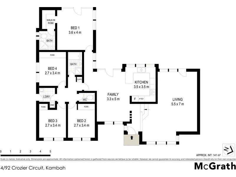4/92 Crozier Circuit, Kambah ACT 2902 Floorplan