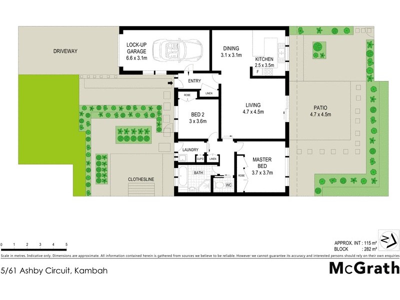 5/61 Ashby Circuit, Kambah ACT 2902 Floorplan