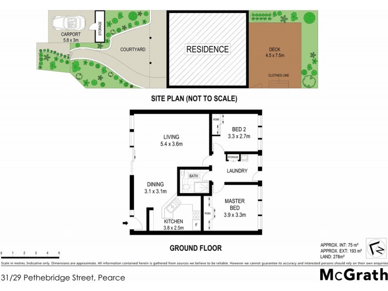 31/29 Pethebridge Street, Pearce ACT 2607 Floorplan