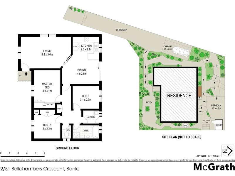 2/51 Bellchambers Crescent, Banks ACT 2906 Floorplan