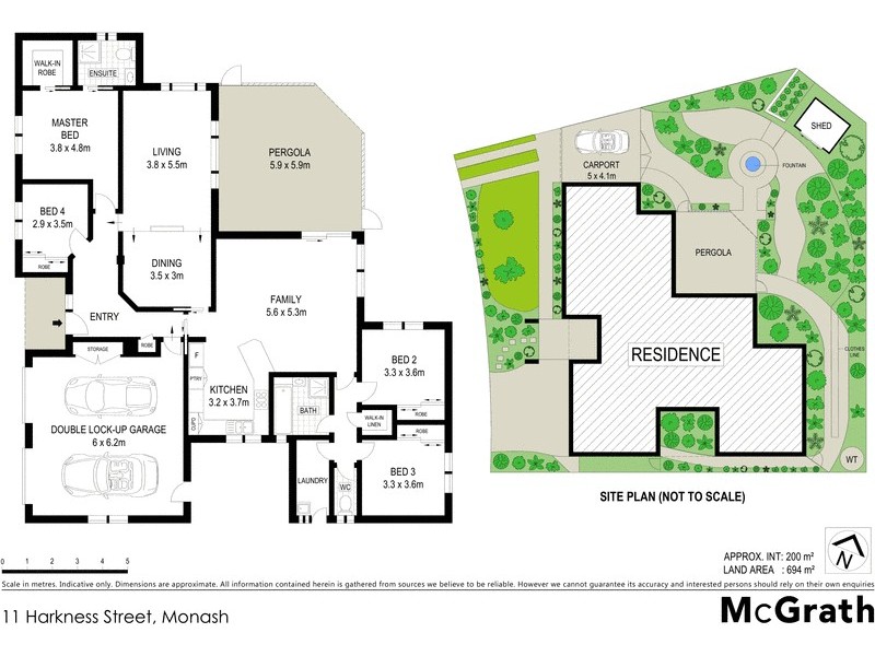 11 Harkness Street, Monash ACT 2904 Floorplan