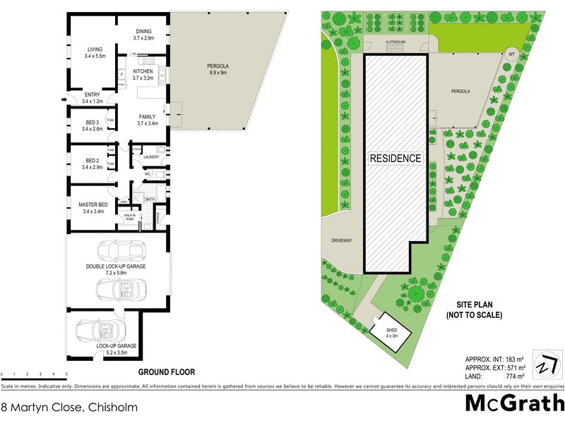 8 Martyn Close, Chisholm ACT 2905 Floorplan