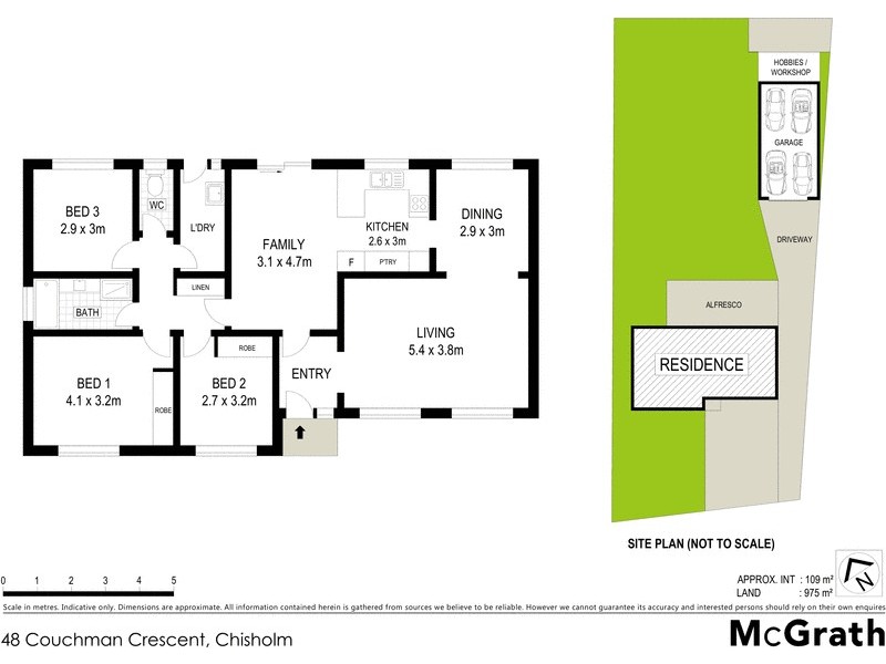 48 Couchman Crescent, Chisholm ACT 2905 Floorplan