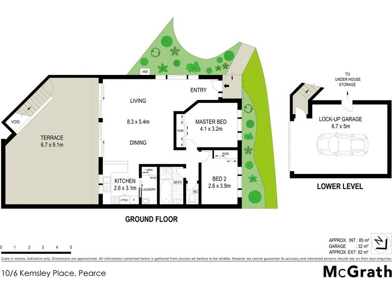 10/6 Kemsley Place, Pearce ACT 2607 Floorplan