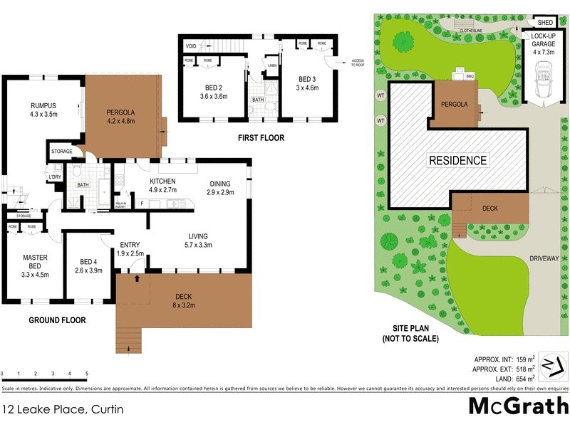 12 Leake Place, Curtin ACT 2605 Floorplan