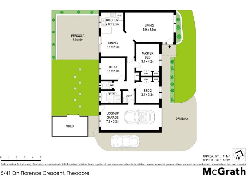 5/41 Ern Florence Crescent, Theodore ACT 2905 Floorplan
