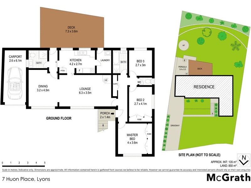 7 Huon Place, Lyons ACT 2606 Floorplan