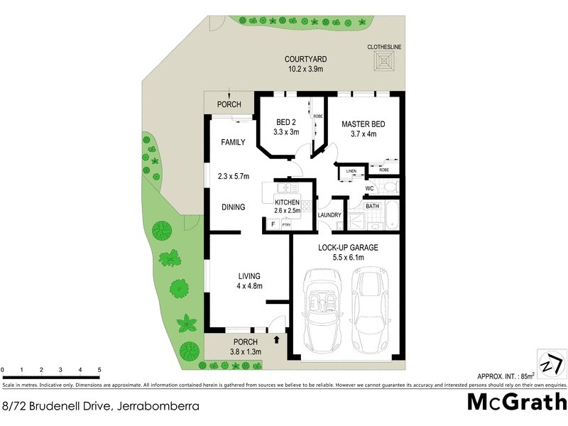 8/72 Brudenell Drive, Jerrabomberra NSW 2619 Floorplan