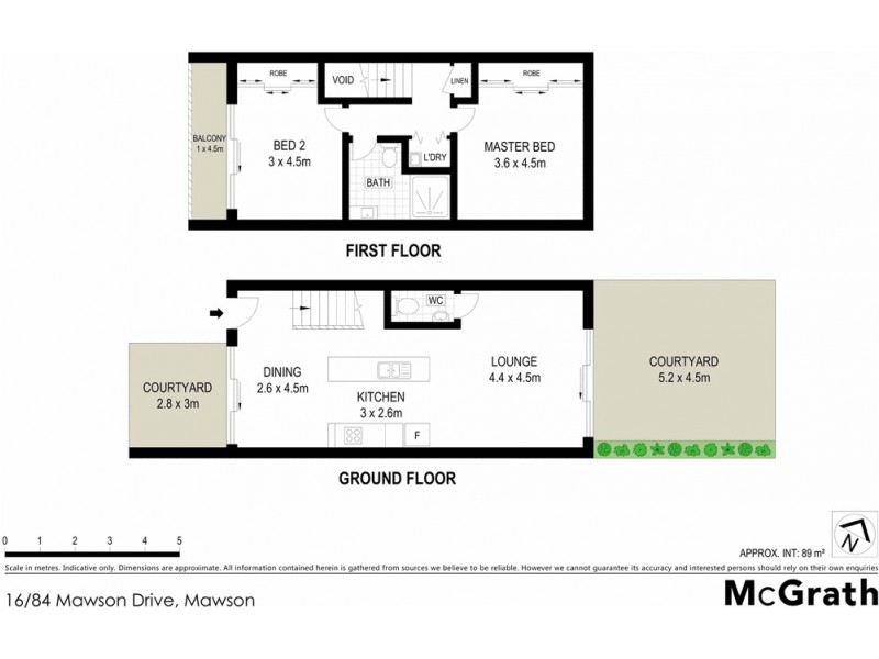 16/84 Mawson Drive, Mawson ACT 2607 Floorplan