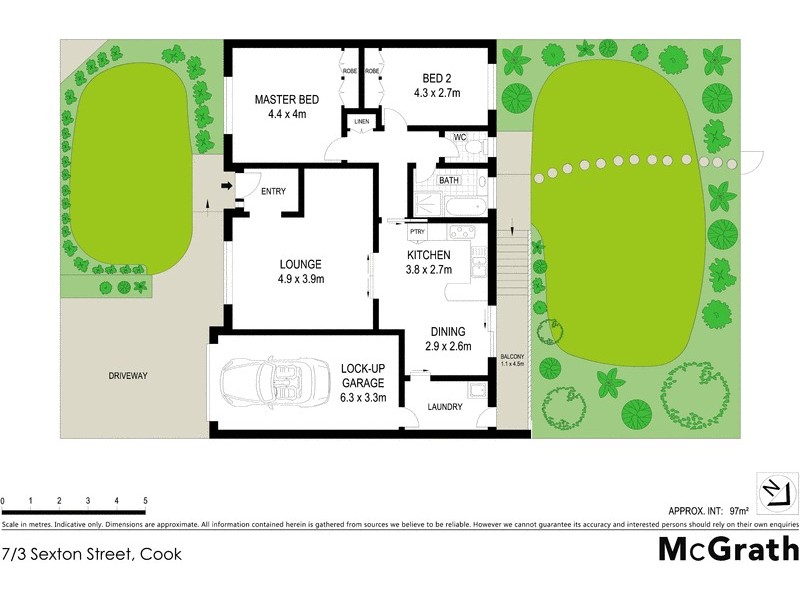 7/3 Sexton Street, Cook ACT 2614 Floorplan