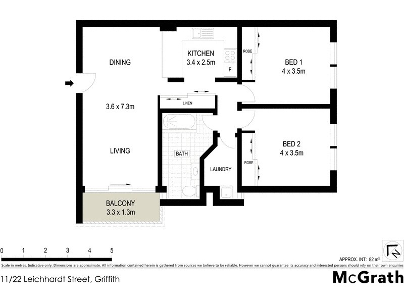 11/22 Leichhardt Street, Griffith ACT 2603 Floorplan