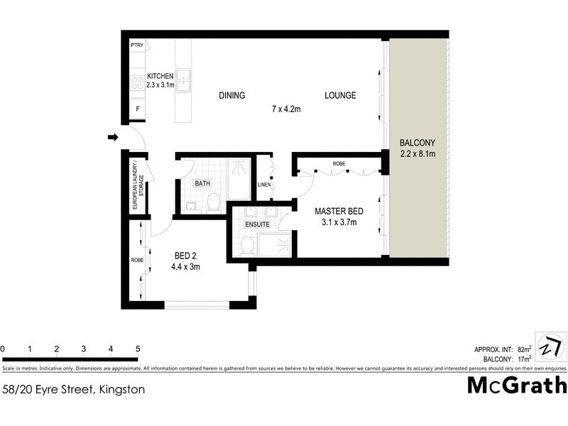 58/20 Eyre Street, Kingston ACT 2604 Floorplan