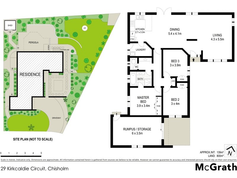 29 Kirkcaldie Circuit, Chisholm ACT 2905 Floorplan