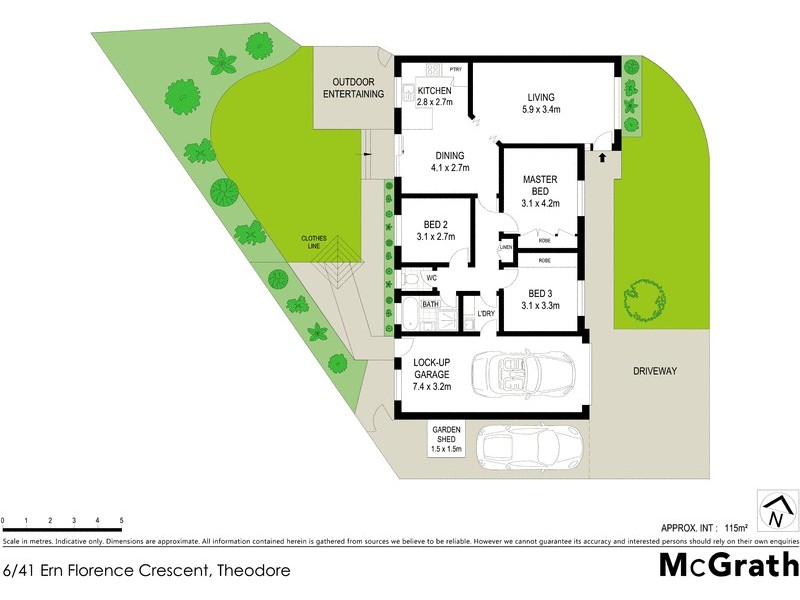 6/41 Ern Florence Crescent, Theodore ACT 2905 Floorplan