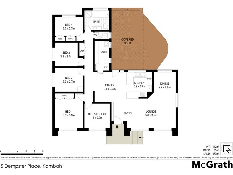 5 Dempster Place, Kambah ACT 2902 Floorplan