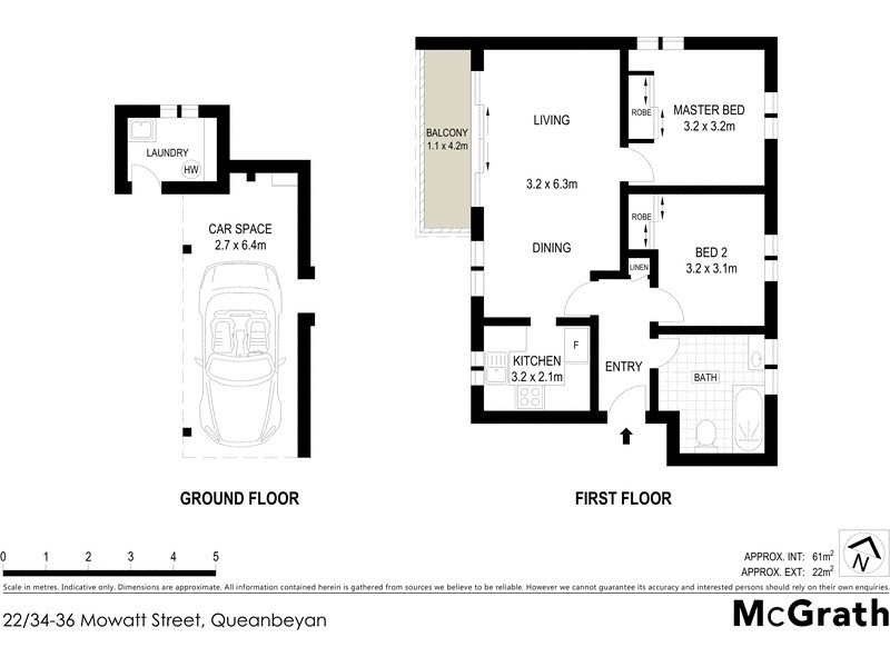 22/34-36 Mowatt Street, Queanbeyan NSW 2620 Floorplan