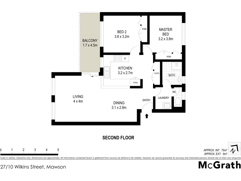27/10 Wilkins Street, Mawson ACT 2607 Floorplan
